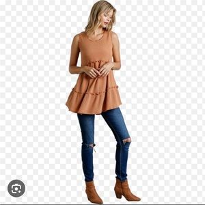 NWT Umgee Waffle Tunic